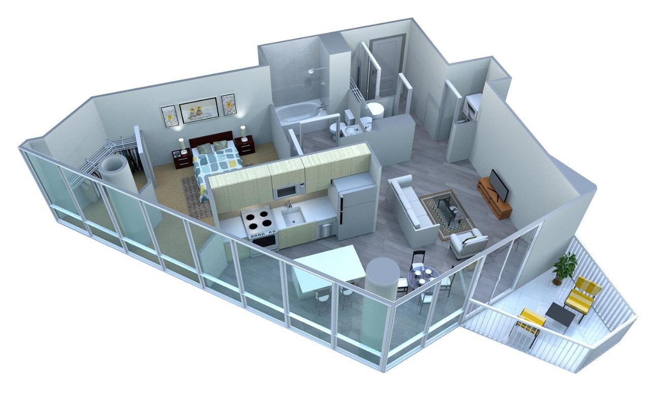 Placemakr Premier Sobro Nashville Exteriör bild A 3D floor plan of a typical apartment